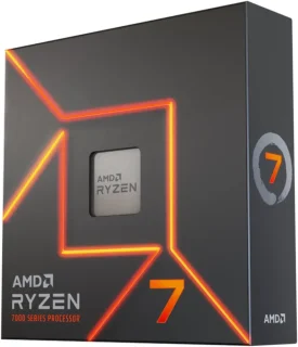 AMD Ryzen 7 7700X - Zen 4 8-Core 4.5 GHz - Socket AM5 - 105W Desktop Processor (100-100000591WOF)