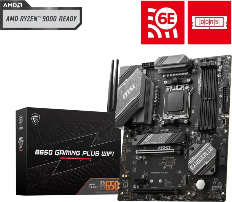 MSI B650 GAMING PLUS WIFI AM5 AMD B650 ATX Motherboard - Featured Image
