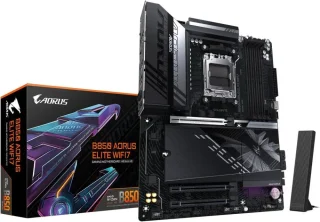 GIGABYTE B850 AORUS ELITE WIFI7 AMD AM5 LGA 1718 Motherboard, ATX, DDR5, 3x M.2, PCIe 5.0, USB-C, WIFI7, 2.5GbE LAN, EZ-Latch 5-Year Warranty