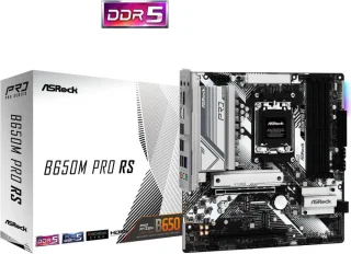 ASRock B650M PRO RS AM5 AMD B650 Micro ATX Motherboard
