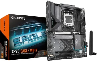 GIGABYTE X870 EAGLE WIFI7 AM5 LGA 1718, ATX, DDR5, 4 x SATA 6Gb/s,  3x M.2, PCIe 5.0, USB4, Wi-Fi 7, 2.5GbE LAN, EZ-Latch, 5-Year Warranty