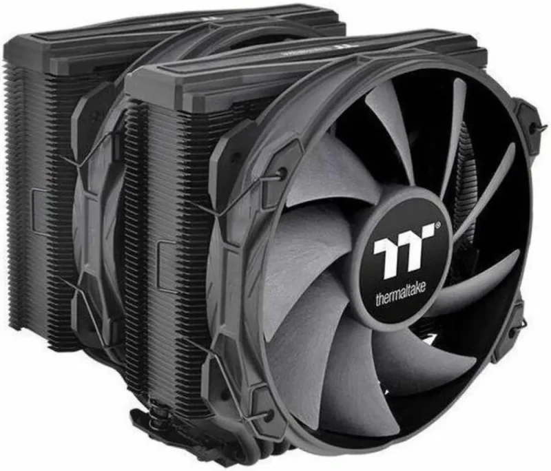 Thermaltake TOUGHAIR 710 Black Edition 250W TDP CPU Cooler, Intel LGA 1700/1200, AMD AM5/AM4, Dual-Tower Dual Fan Design, Copper base with 7 heat pipes, CL-P117-CA14BL-A - Featured Image