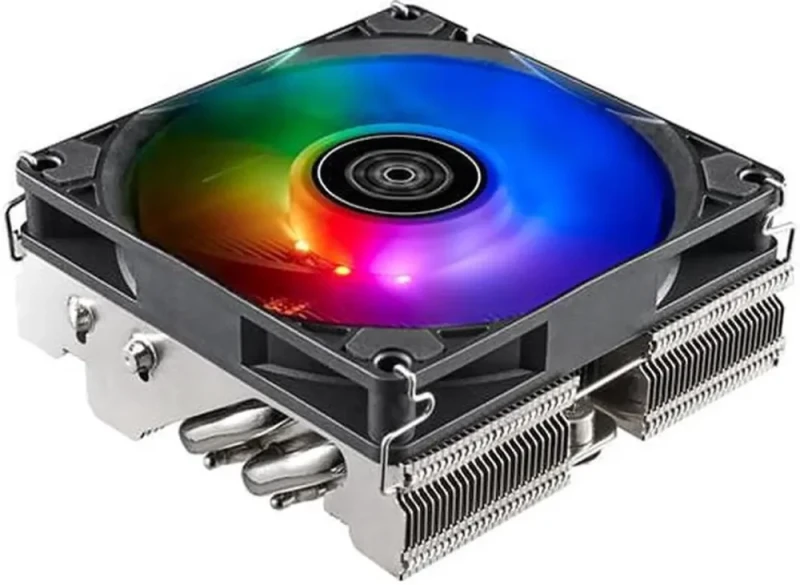 Horizontal CPU cooler with 4 heat-pipes and 92mm PWM ARGB fan - Featured Image