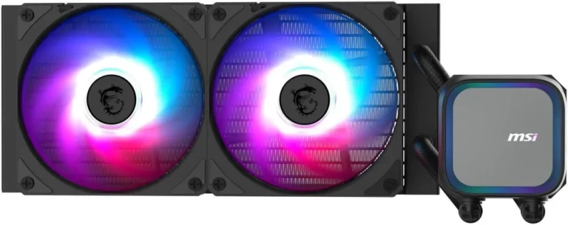 MSI MAG Coreliquid A13 240 Black - AIO ARGB Liquid Cooling - 240mm Radiator - Dual 120mm ARGB PWM Fans - EZ Connect - LGA 1700/1851/AM5/AM4 Compatible - Featured Image