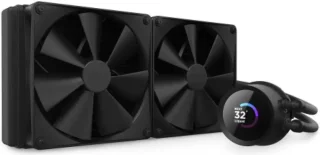NZXT Kraken 280mm - RL-KN280-B1 - AIO CPU Liquid Cooler - LCD Display - 2 x F140P Static Pressure Fan Radiator Fans, Intel LGA 1851/1700 & AMD AM5 Compatible