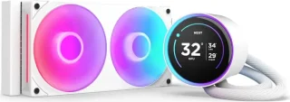 KRAKEN ELITE RGB 240 WHITE AIO LIQUID COOLER WITH IPS LCD & STATIC PRESSURE FANS Intel Socket LGA 1851, 1700 & 1200/115X AMD Socket AM5, AM4