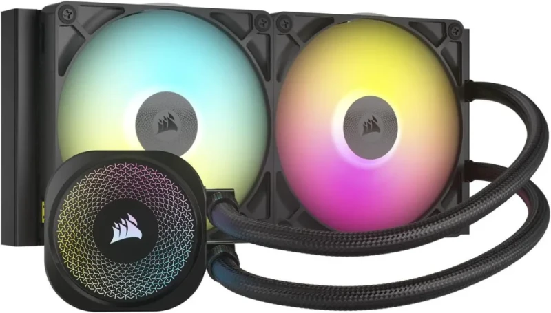 CORSAIR iCUE LINK TITAN 280 RX RGB Liquid CPU Cooler - RX140 RGB Fans - Fits Intel LGA 1851/1700, AMD AM5/AM4 - iCUE LINK System Hub Included - Featured Image