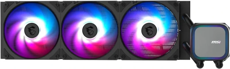 MSI MAG Coreliquid A13 360 Black - AIO ARGB Liquid Cooling - 360mm Radiator - Triple 120mm ARGB PWM Fans - EZ Connect - LGA 1700/1851/AM5/AM4 Compatible - Featured Image