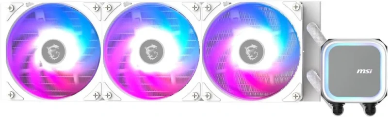 MSI MAG Coreliquid A13 360 White - AIO ARGB Liquid Cooling - 360mm Radiator - Triple 120mm ARGB PWM Fans - EZ Connect - LGA 1700/1851/AM5/AM4 Compatible - Featured Image
