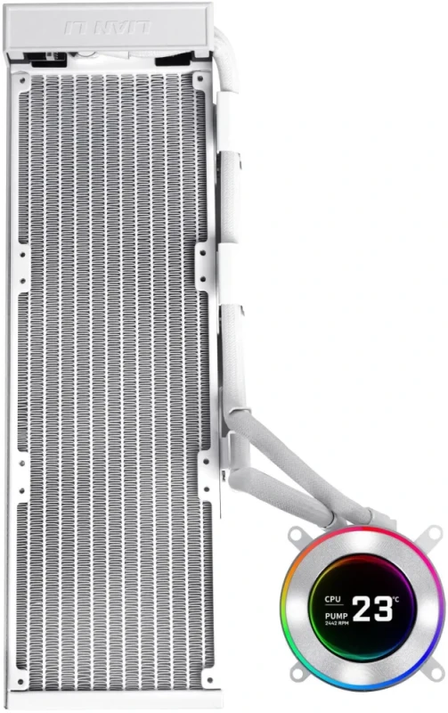 Lian Li Hydroshift II 360 Liquid CPU Cooler - Flexible Slide-Tube Clamp Coolant Pathway - 2.1 IPS LCD Screen - 3 Control Mode - Fits Most PC Fans - LGA 1851/1700, AMD AM5/AM4 - Black (HS2LCD36W) - Featured Image