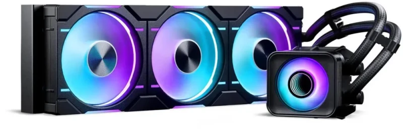Phanteks Glacier One 360D30 X2 AIO Liquid CPU Cooler, Evolv X2-Design AIO Cap Design, 3x Performance D30-120 D-RGB Fans, for Intel LGA 1851, 1700, 1200, 115x and AMD AM4/AM5 sockets, Black - Featured Image