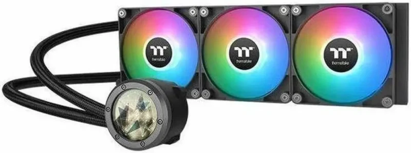 Thermaltake TH360 V2 Ultra ARGB Sync/AlO Liquid Cooler/ARGB Fan 120*3/PWM 500~1500rpm/Water Block 2.1" LCD/Black, CL-W384-PL12SW-A - Supports Intel LGA 1851/1700 and AMD AM5/AM4 - Featured Image