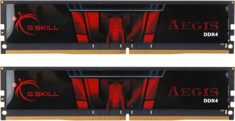 G.SKILL Aegis 32GB (2 x 16GB) 288-Pin PC RAM DDR4 2666 (PC4 21300) Desktop Memory Model F4-2666C19D-32GIS - Featured Image