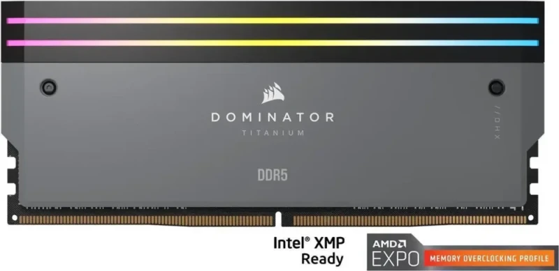 CORSAIR Dominator Titanium 64GB (2 x 32GB) DDR5 6000 (PC5 48000) Desktop Memory Model CMP64GX5M2B6000Z30 - Featured Image