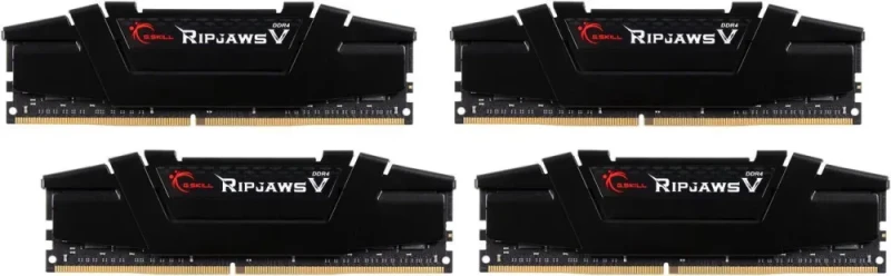 G.SKILL Ripjaws V Series 64GB (4 x 16GB) 288-Pin PC RAM DDR4 3200 (PC4 25600) Desktop Memory Model F4-3200C16Q-64GVK - Featured Image