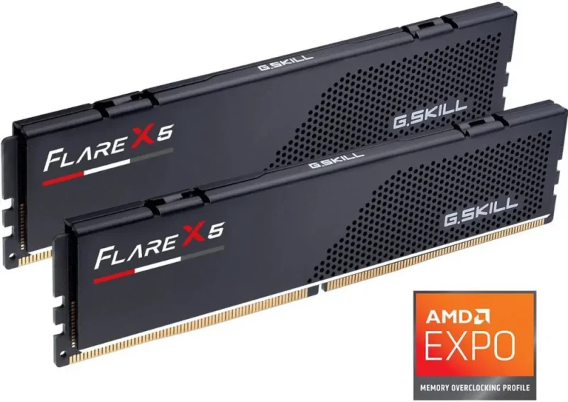 G.SKILL Flare X5 64GB (2 x 32GB) 288-Pin PC RAM DDR5 5600 (PC5 44800) Desktop Memory Model F5-5600J3636D32GX2-FX5 - Featured Image