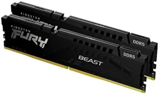 Kingston FURY Beast 128GB (2 x 64GB) 288-Pin PC RAM DDR5 5600 (PC5 44800) Memory (Desktop Memory) Model KF556C36BBEK2-128