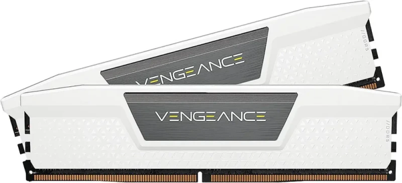 CORSAIR Vengeance 64GB (2 x 32GB) 288-Pin PC RAM DDR5 5200 (PC5 41600) Desktop Memory Model CMK64GX5M2B5200C40W - Featured Image