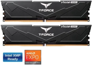 Team T-Force Vulcan 32GB (2 x 16GB) 288-Pin PC RAM DDR5 5600 (PC5 44800) Desktop Memory Model FLBD532G5600HC36BDC01