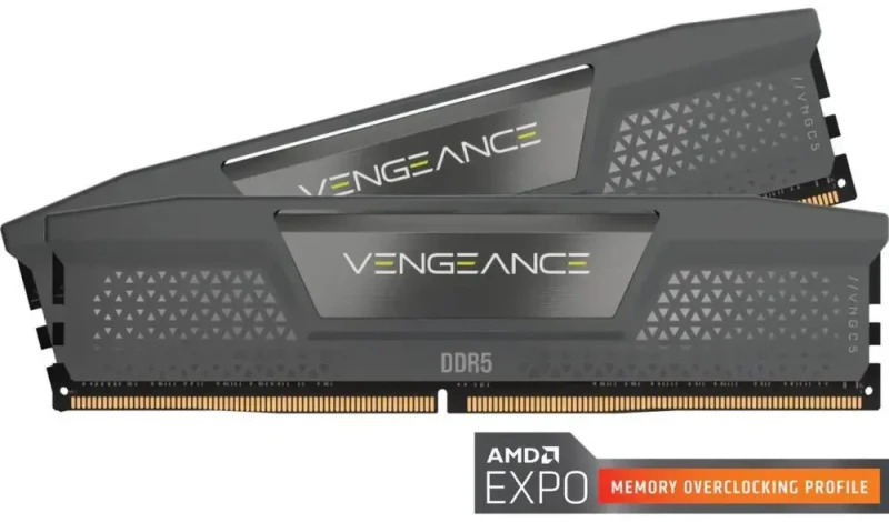 CORSAIR Vengeance 32GB (2 x 16GB) DDR5 6000 (PC5 48000) Desktop Memory Model CMK32GX5M2E6000Z36 - Featured Image