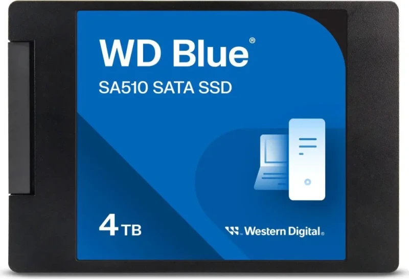 WD Blue 4TB SA510 2.5" Internal Solid State Drive SSD - WDS400T3B0A - Featured Image