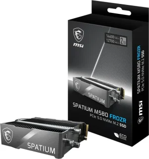 MSI SPATIUM M580 PCIe 5.0 NVMe M.2 2TB FROZR Solid State Drive (SSD) - SM580PN2TBF
