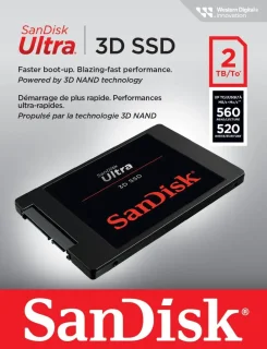 SanDisk Ultra 2.5" 2TB SATA III 3D NAND Internal Solid State Drive (SSD) SDSSDH3-2T00-G26