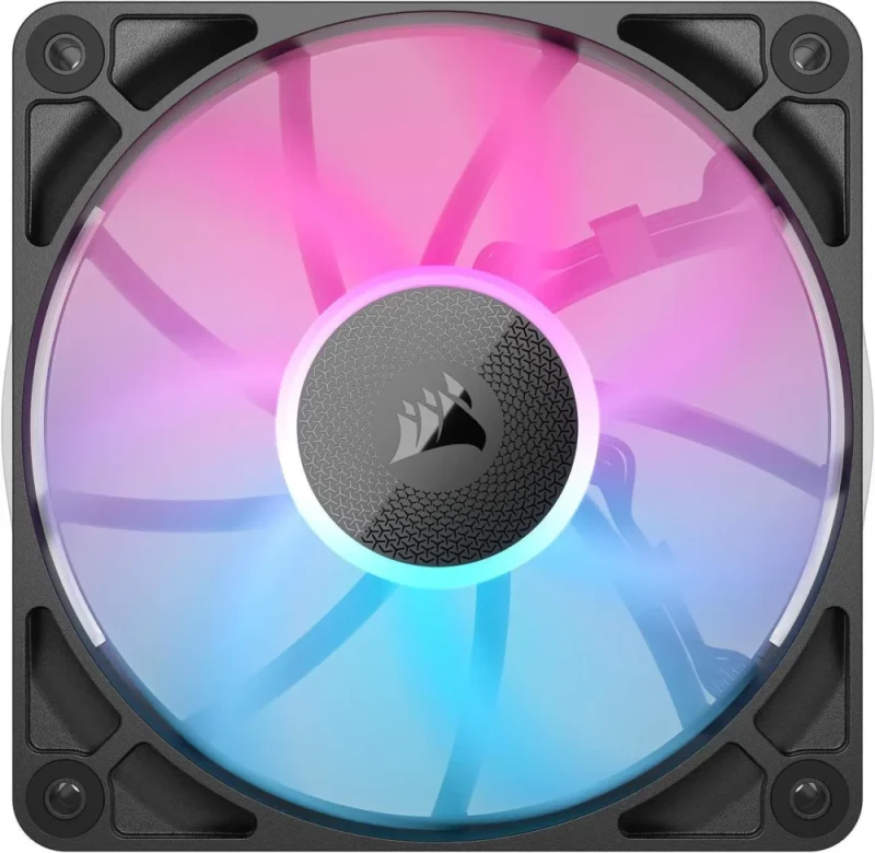 CORSAIR iCUE Link RX120 RGB 120mm PWM Fan - Magnetic Dome Bearing - Single Fan - Black - Featured Image