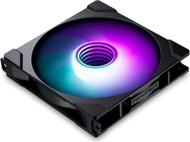 Phanteks M25-140 Gen2 Reversed Blade, 140mm ARGB High Performance Cooling Fans, Daisy-chain Unified Fan Frame, Infinity Mirror hub, single cable connection, Black - Featured Image