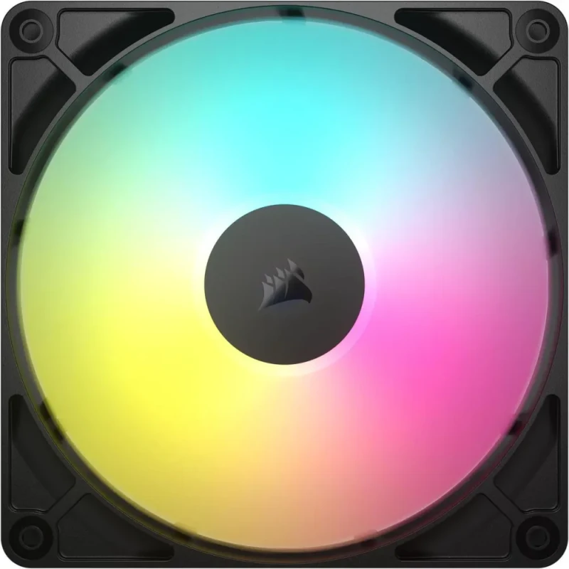 CORSAIR RS140 ARGB PWM 140mm Fan - Simplified Control - Daisy-Chain 4-Pin PWM and +5V ARGB Connections - Concentrated AirGuide Cooling - Magnetic Dome Bearing - Featured Image
