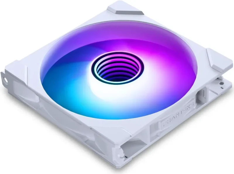 Phanteks M25-140 Gen2, 140mm ARGB High Performance Cooling Fans, Daisy-chain Unified Fan Frame, Infinity Mirror hub, single cable connection, White (PH-F140M25_G2_DWT01) - Featured Image