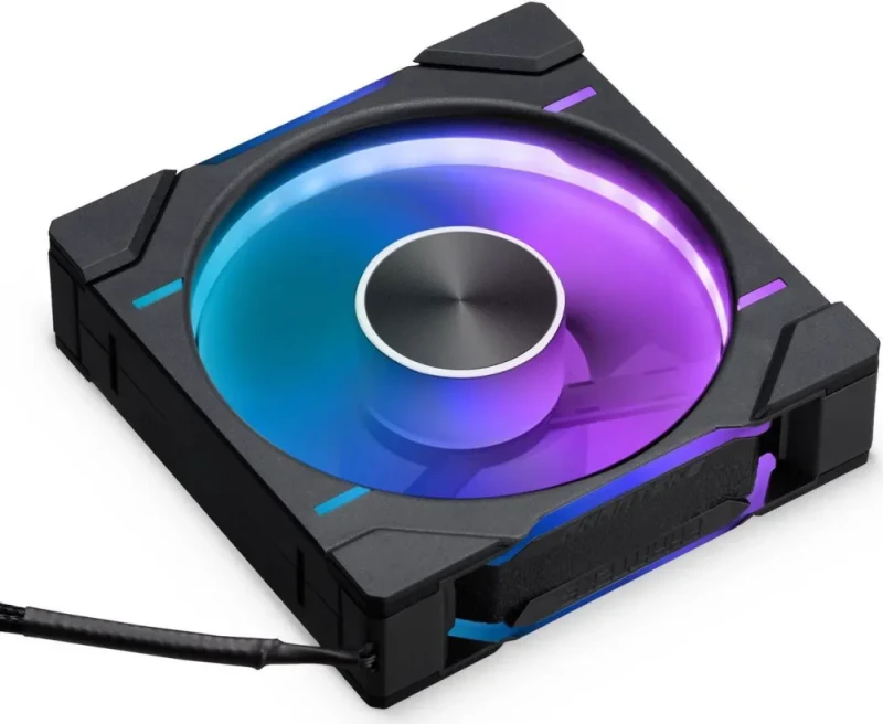 Phanteks D30-120 DRGB PWM Fan, Reverse Airflow Model, Premium D-RGB Performance Fan, ARGB/DRGB lighting, Daisy-chain Fan Linking system, Black - Featured Image