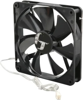 Bgears b-Blaster 140mm 2 ball bearing High Speed 1800 RPM High Airflow 103 CFM 3pin 3wire 12VDC fan.