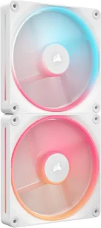 CORSAIR iCUE LINK LX140-R RGB 140mm PWM Reverse Fans Starter Kit - White - Reverse Fan Blade - Dual Light Loops - Easy iCUE LINK Connectivity - Magnetic Dome Bearing