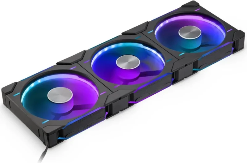 Phanteks D30-140 DRGB PWM FAN 3Pack, Reverse Airflow Model, Premium D-RGB Performance Fans, Halos lighting Effect, ARGB/DRGB lighting, Daisy-chain Fan Linking system, Black, 3Pack - Featured Image