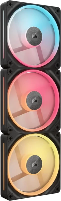 CORSAIR iCUE LINK LX120-R RGB 120mm PWM Reverse Fans Starter Kit – Reverse Fan Blade -  Dual Light Loops - Easy iCUE LINK Connectivity - Magnetic Dome Bearing - Featured Image