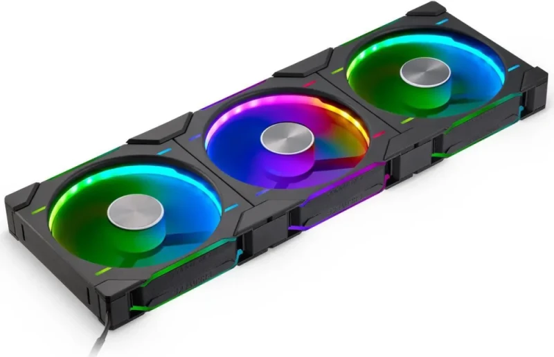 Phanteks D30-140 DRGB PWM FAN 3Pack, Premium D-RGB Performance Fans, ARGB/DRGB lighting, Daisy-chain Fan Linking system, Black, 3Pack - Featured Image