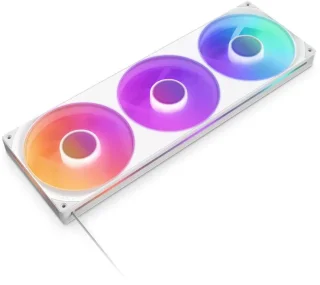 NZXT F SERIES RGB CORE 420MM WHITE SINGLE-FRAME RBG FAN UNIT