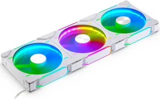 Phanteks D30-140 DRGB PWM FAN 3Pack, Premium D-RGB Performance Fans, ARGB/DRGB lighting, Daisy-chain Fan Linking system, White, 3Pack