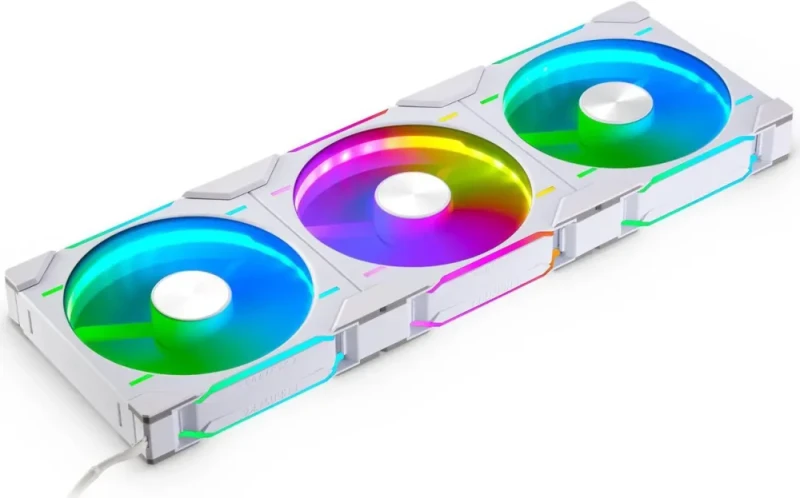Phanteks D30-140 DRGB PWM FAN 3Pack, Premium D-RGB Performance Fans, ARGB/DRGB lighting, Daisy-chain Fan Linking system, White, 3Pack - Featured Image