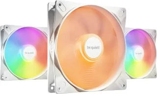 be quiet! Light Wings LX 140mm PWM high-speed White BL131 140mm ARGB LED Case Fan - Triple Pack