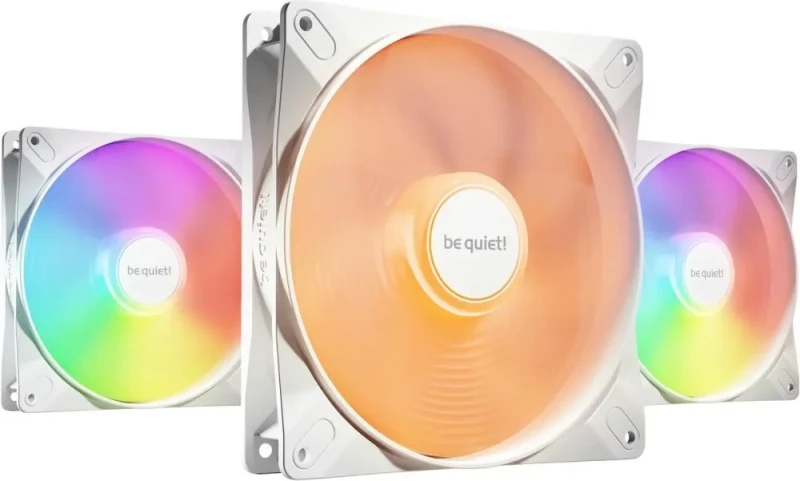 be quiet! Light Wings LX 140mm PWM high-speed White BL131 140mm ARGB LED Case Fan - Triple Pack - Featured Image