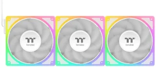 Thermaltake Toughfan EX 120 ARGB Sync; 120mm; PWM 500~2000 RPM; MagForce 2.0; 2.86mm-H2O Static Pressure; Airflow 59.34 CFM; Hydraulic Bearing; 5V 3-Pin Motherboard Sync; 3-Pack; White; CL-F211-PL12SW