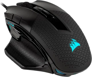 CORSAIR NIGHTSWORD RGB Performance Tunable FPS/MOBA Gaming Mouse, Black, Backlit RGB LED, 18000 dpi, Optical