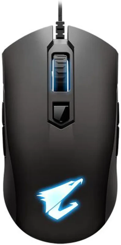 AORUS M4 Real 6400 DPI optical engine, Ambidextrous design, RGB Fusion 2.0 Wired Gaming Mouse, Matte Black (GM-AORUS M4) - Featured Image