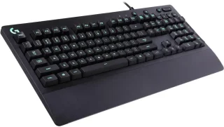 Logitech G213 Prodigy Gaming Keyboard, LIGHTSYNC RGB Backlit Keys, Spill-Resistant, Customizable Keys, Dedicated Multi-Media Keys – Black