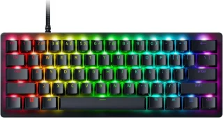 Razer Huntsman V3 Pro Mini 60% Esports Gaming Keyboard - Analog Optical Switches, Razer Snap Tap, Rapid Trigger, Adjustable Actuation, Dual-Purpose Mod Keys, Doubleshot PBT Keycaps - Black
