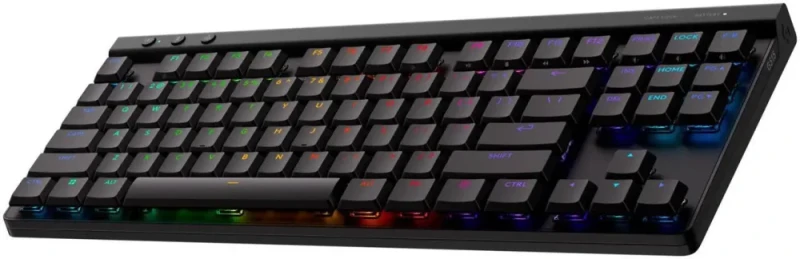 Logitech G515 LIGHTSPEED TKL Low Profile Wireless Gaming Keyboard - GL Brown Tactile Switches, LIGHTSYNC RGB, Thin Tenkeyless Design, PBT Keycaps - Black - Featured Image