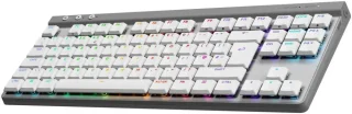 Logitech G515 LIGHTSPEED TKL Low Profile Wireless Gaming Keyboard - GL Brown Tactile Switches, LIGHTSYNC RGB, Thin Tenkeyless Design, PBT Keycaps - White