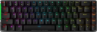 ASUS ROG Falchion NX 65% Wireless RGB Mechanical Gaming Keyboard - ROG NX Red Linear Switches, PBT Doubleshot Keycaps, Wired / 2.4G Hz, Touch Panel, Keyboard Cover Case, Macro Support - Black